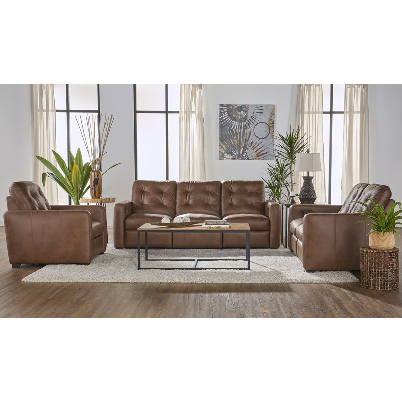 Causeuse inclinable double 43019, Gaine caramel