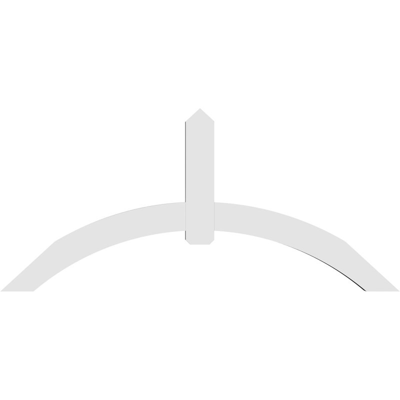 Support pour pignon en PVC Archdale, H 38,5 po x l 84 po (pas: 11/12), P 4 po x F 6 po