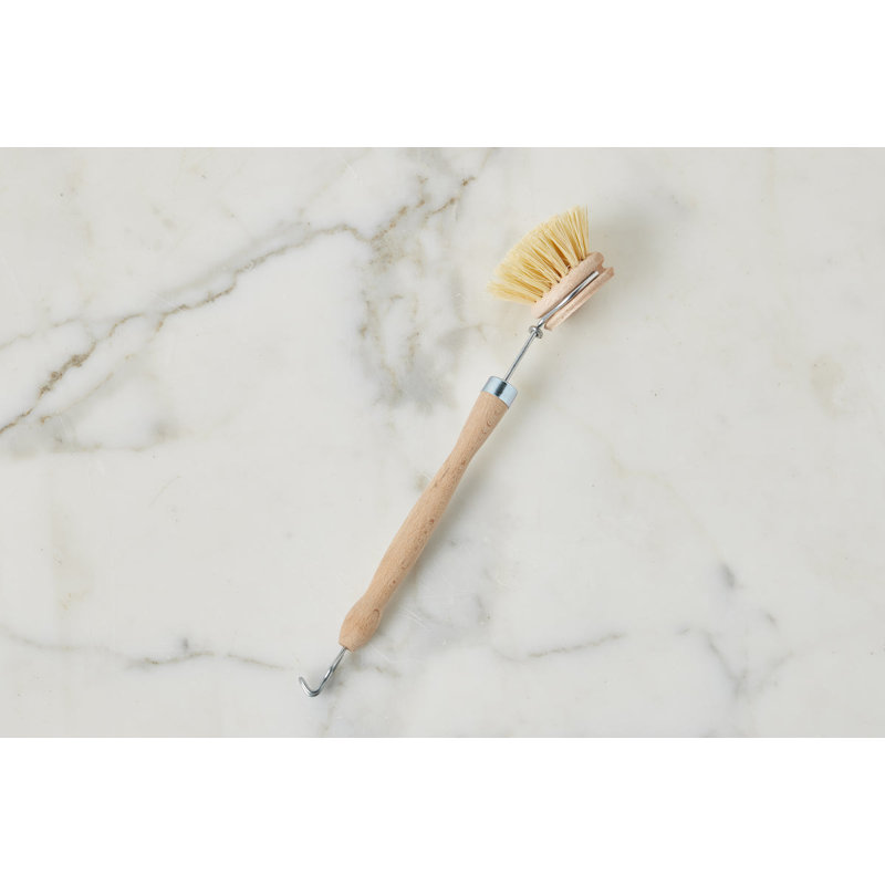 Euro Wood-Handled Dish Brush,