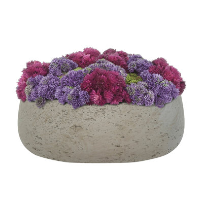 Sedum Arranged in Fiberstone Planter