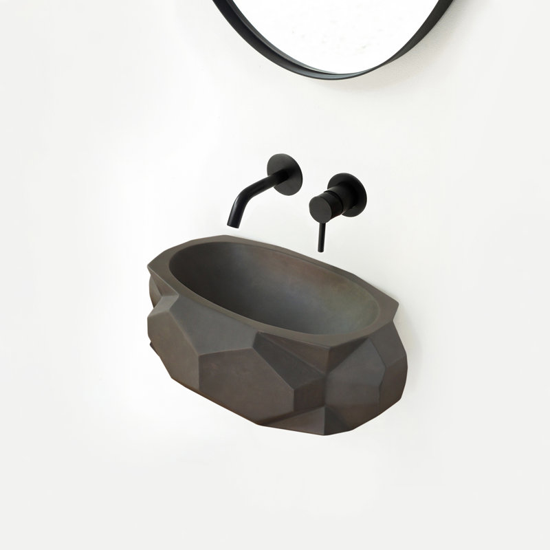 Lavabo de salle de bain 17,5 po Barclay Alaine, Gris crépuscule