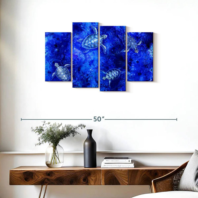 Acrylique de tortue de mer Brampt, H 22 po x l 36 po