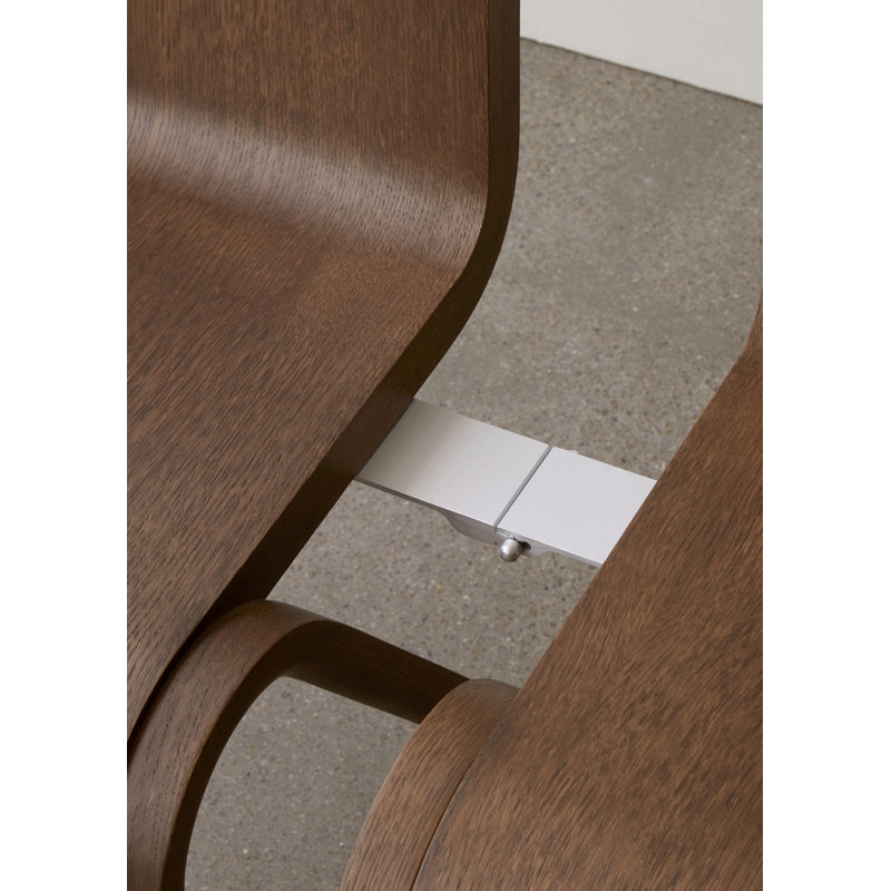 Ready Upholstered Dining Chair, Red Stained Oak, Bouclé 02 Acrylic
