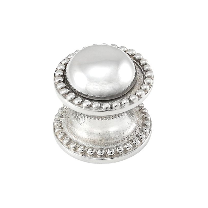 Sanzio Mushroom Knob, Polished Nickel, 0.875" H x 0.875" W x 1" D