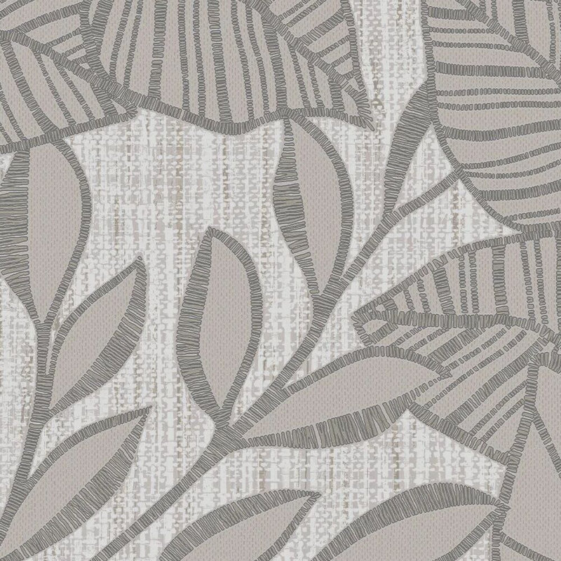 Superfresco Linden Leaf Trail Duck Egg Wallpaper, Brown