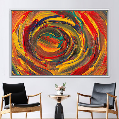 Vibrant Abstract Modern Art Oil Painting Print for Luxurious Wall Decor