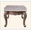 Table basse avec plateau en marbre et finition champagne