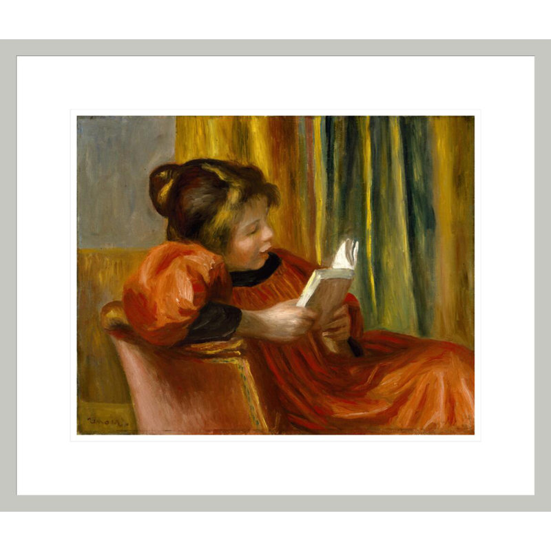 «Girl Reading» par Pierre-Auguste Renoir, impression giclée sur cadre, 17,75 po H x 20,71 po L