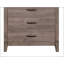 Commode élégante à 5 tiroirs gris brunâtre avec stratifié de mélamine durable et quincaillerie en métal foncé pour les chambres modernes