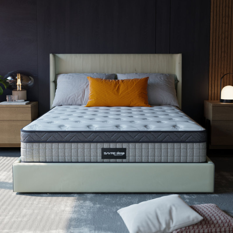 Rhuddlan Innerspring Hybrid and Cooling Gel Memory Foam Mattress, Pressure Relief, and Motion Isolation, CertiPUR-US and Oeko TEX Certified