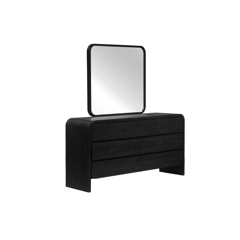 Commode 7 tiroirs Nori, Noir