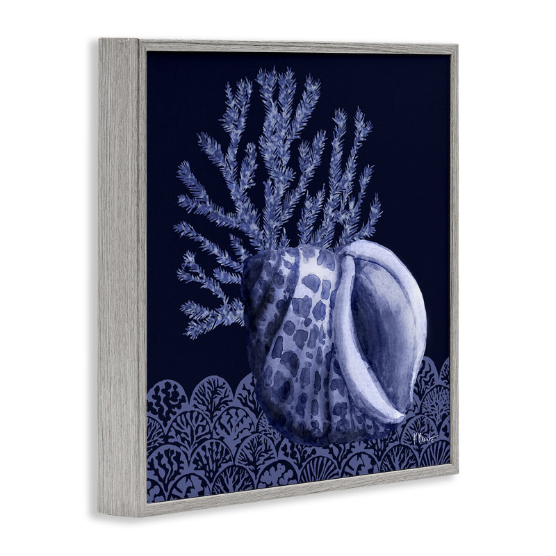  Art de la giclée à motif coquille d'ombre par Paul Brent, H 24 po x l 24 po, Estampe numérique Farmhouse