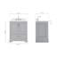 Ensemble de meuble-lavabo simple 30,25 po avec plateau en quartz Abshire-94668800-94668804