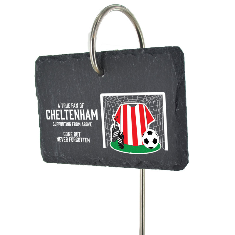 Brancon Cheltenham Fan Football Slate Grave Marker Memorial Plaque