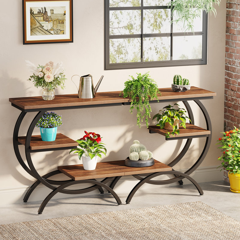 C Table End Table, Brown