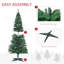 ? Décoration de Noël? Grand sapin de Noël artificiel pré-éclairé avec branches réalistes, 200 lumières DEL blanc chaud et 499 pointes-662886252
