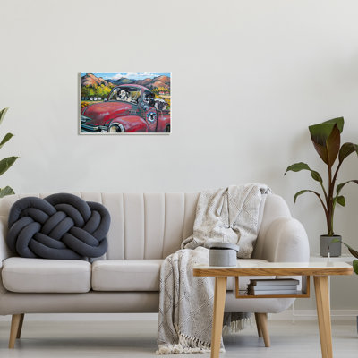 " Dogs in Vintage Truck " Acrylic Print