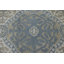 Tapis bleu sarcelle à motif géométrique 6X9