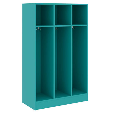 Triple Wide Three Compartment Classroom Cabinet Locker