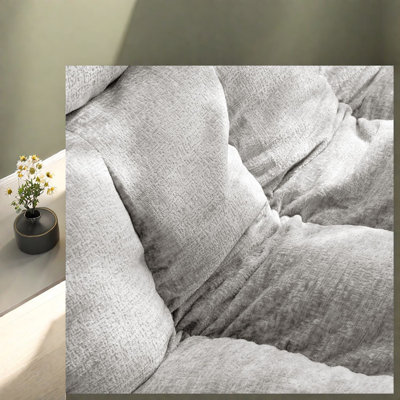 Canapé d'angle Compression Cloud, siège en mousse chenille, canapé compact et moderne pour la maison