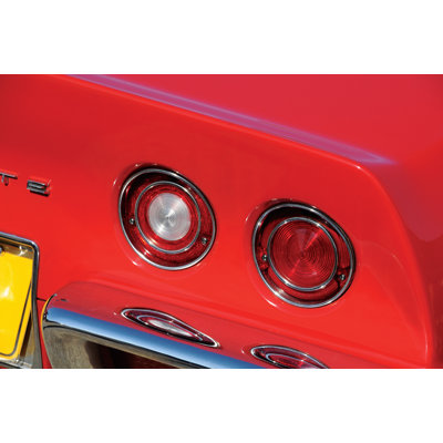 Red Vintage Car 5 - Wrapped Canvas Painting