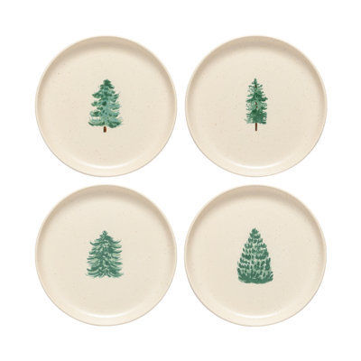 Pacifica 6.25'' Stoneware Salad Or Dessert Plate , Set of 4