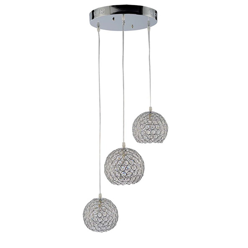 Gutirrez 3 - Light Chrome Cluster Pendant