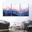 " Twilight Mountains Abstract Multi Piece Canvas Print " 3 - Pieces-93061487