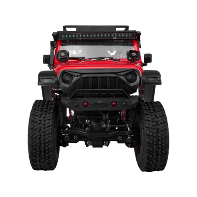 Remote Control Car, 1:24 Scale RC Car for Kids, All Terrain 4WD Off-Road Truck with Full Lighting, 1 Extra Shell & 2 Rechargeable Batteries, 2-Speed Hobby Racing Car for 14+ Years Boys Girls