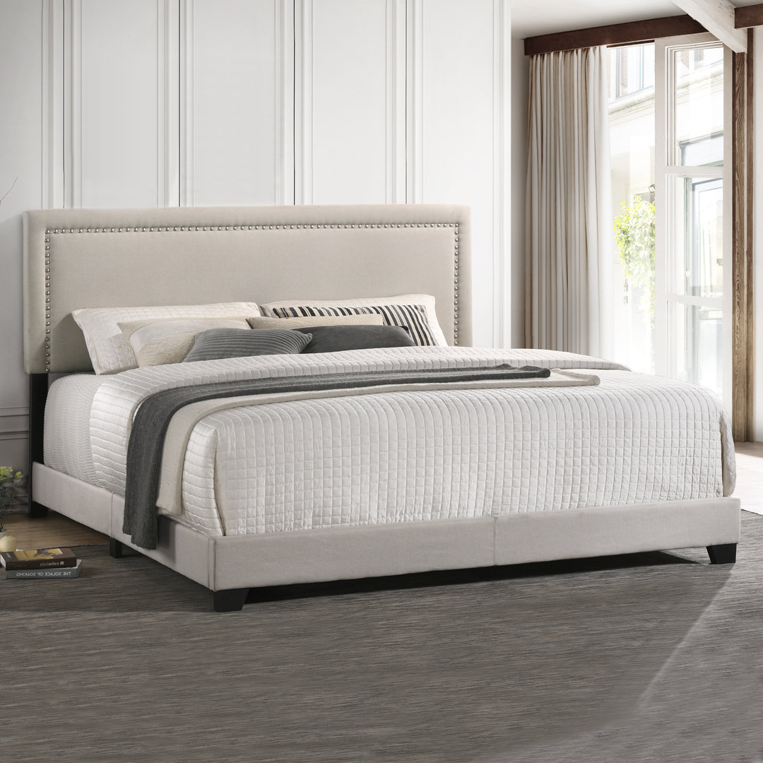 Menara Upholstered Low Profile Standard Bed Alwyn Home 