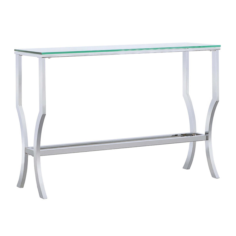 Console moderne avec plateau en verre trempé Seroff