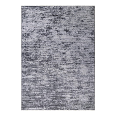 Monsour Power Loom Chenille Area Rug in Ivory/Gray