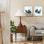 Coup de cœur côtier I - Encadré sous verre acrylique, ensemble de 2, décoration murale de style bord de mer pour salon