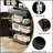 Elegant Fluted Kitchen Pantry Cabinet with 3 Keyboard Drawers and 6 Adjustable Shelves, Freestanding Storage for Home-643354715