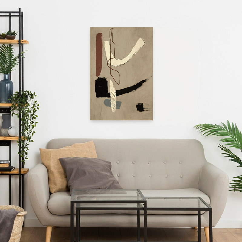 Opposite Abstract Contemporary Modern Wall Art Print, 60.96cm H x 40.64cm W