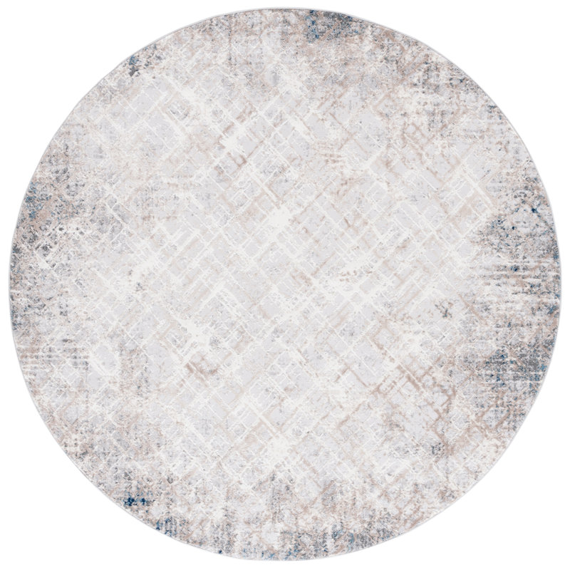 Vogue Performance Abstract Rug, Round 6'7"