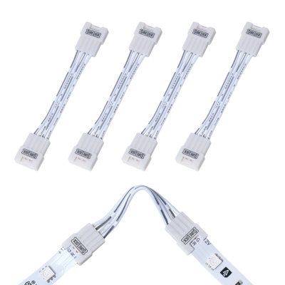 Connecteurs de coin à DEL 4 broches SureLock, paquet de 5