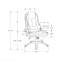 Fauteuil de bureau noir en similicuir noir, hauteur réglable, pivotant, ergonomique, accoudoirs, bureau d'ordinateur, contemporain moderne