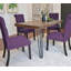 Ensemble complet de salle à manger 7 pièces avec table en épingle à cheveux et six chaises, idéal pour les réunions de famille et pour améliorer l'expérience culinaire-1054453682