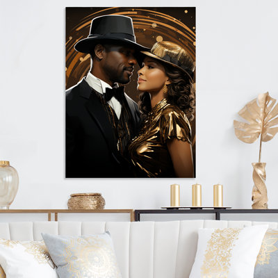 «Gold», art dynamique de style Harlem Renaissance