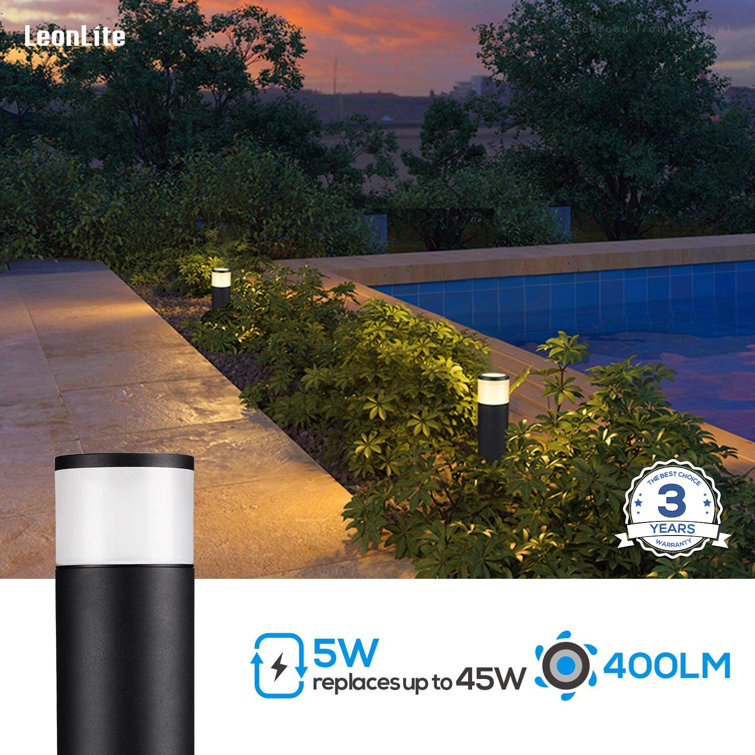 LEONLITE Stille 12V LED Low Voltage Pathway Lights, 5W LED Path Lighting,  IP65 Waterproof, Aluminum Housing  Reviews Wayfair
