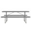Table de pique-nique pliante 6 pi - Structure en acier, plateau et bancs en PEHD-802712136