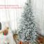 Arbre enneigé givré 6 pi, 994 pointes, installation rapide, support pliable pour la maison 43,3 po. Décoration de Noël