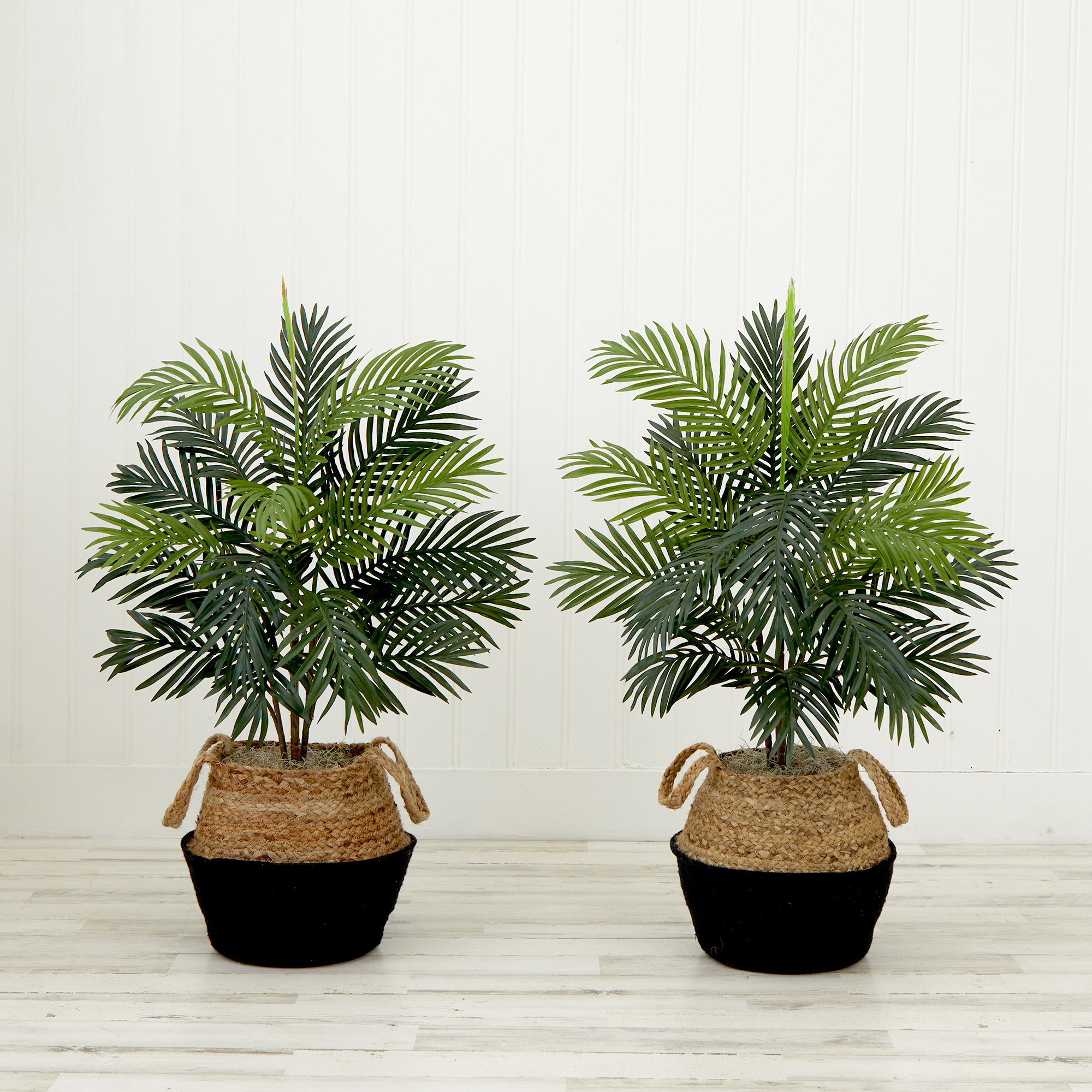 Primrue 36'' Faux Palm Tree in Cotton Basket | Wayfair