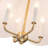 4-Light Scalloped Flower Fabric Shade Chandelier