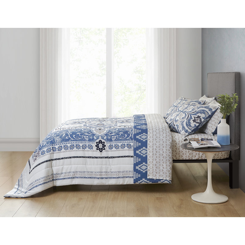 Gaia 7 Piece Bed in a Bag, Full Comforter + 6 Additional Pieces
