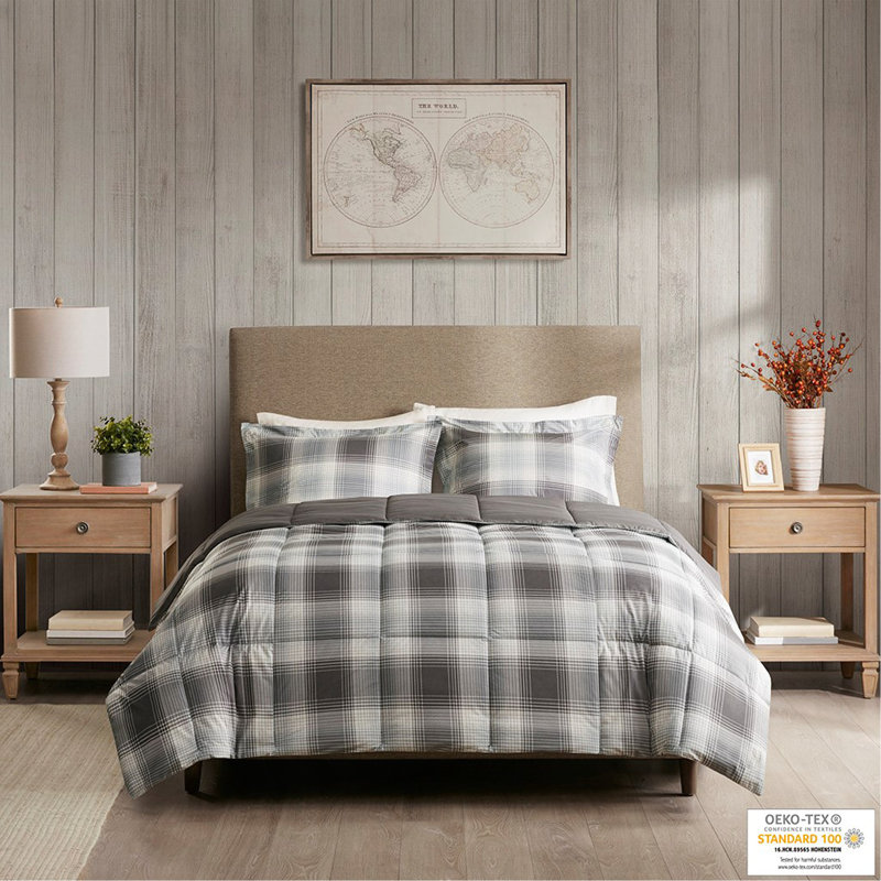 Ensemble d'édredon en duvet synthétique double / grand lit double / grand, Édredon pour grand lit + 2 taies décoratives