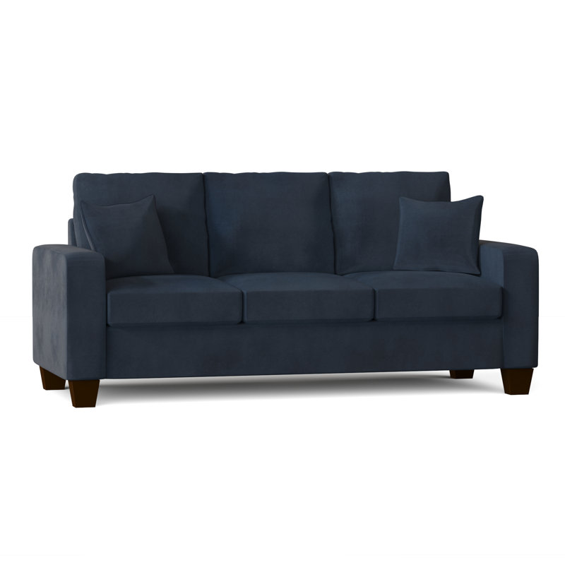 Mccollister Upholstered 82.5'' Sofa, Bulldozer Sapphire