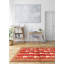 Tapis rouge foncé Melis 4 pi 1 po x 7 pi 11 po