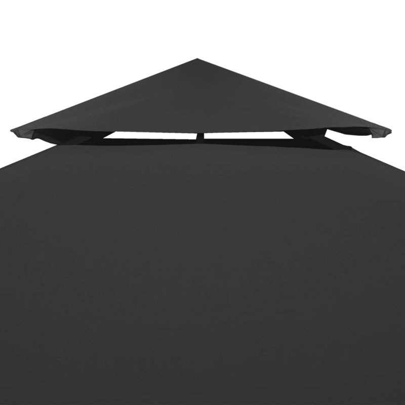 Anthracite Fabric Replacement Canopy for Gazebo, Dark gray
